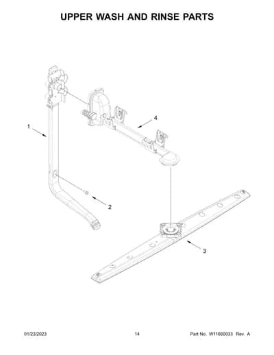 UPPER WASH AND RINSE PARTS