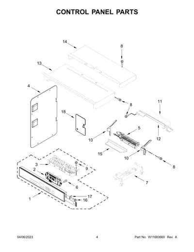 CONTROL PANEL PARTS