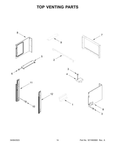 TOP VENTING PARTS