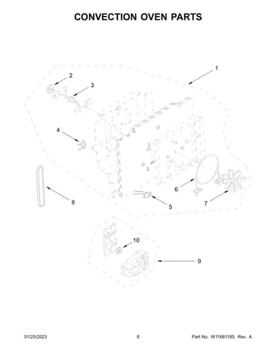 CONVECTION OVEN PARTS