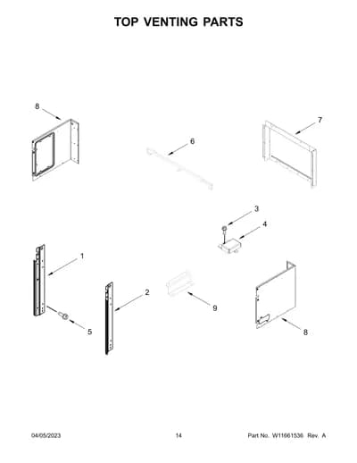 TOP VENTING PARTS