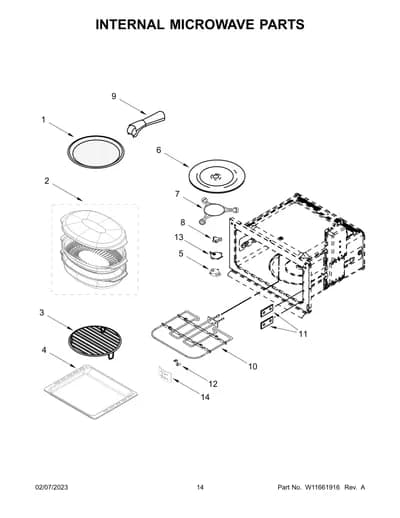INTERNAL MICROWAVE PARTS