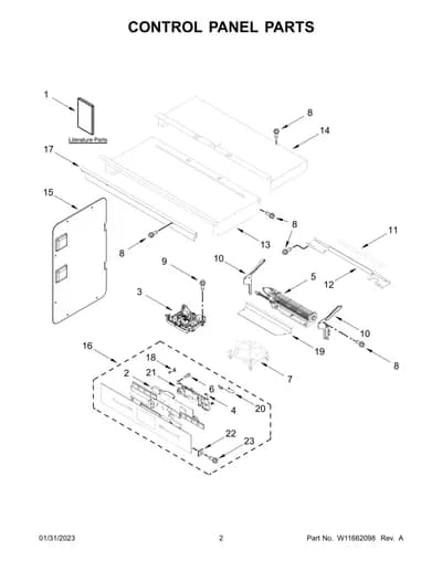 CONTROL PANEL PARTS