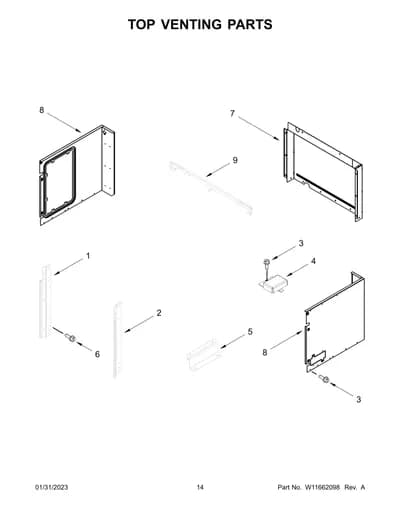 TOP VENTING PARTS