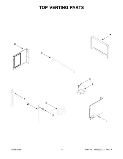 TOP VENTING PARTS