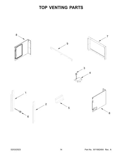 TOP VENTING PARTS