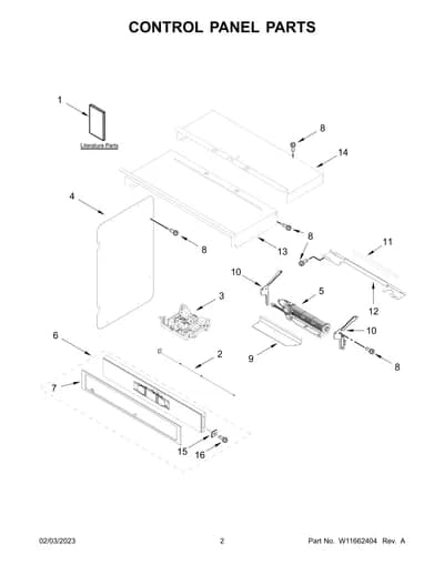 CONTROL PANEL PARTS