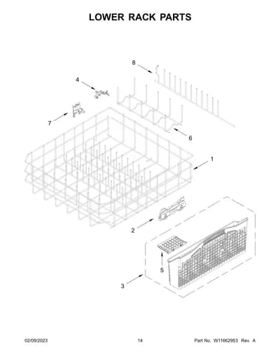 LOWER RACK PARTS