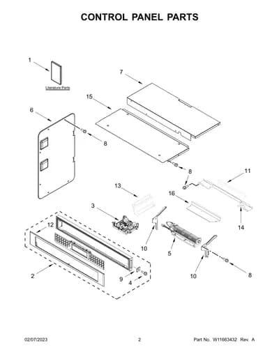 CONTROL PANEL PARTS