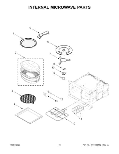 INTERNAL MICROWAVE PARTS
