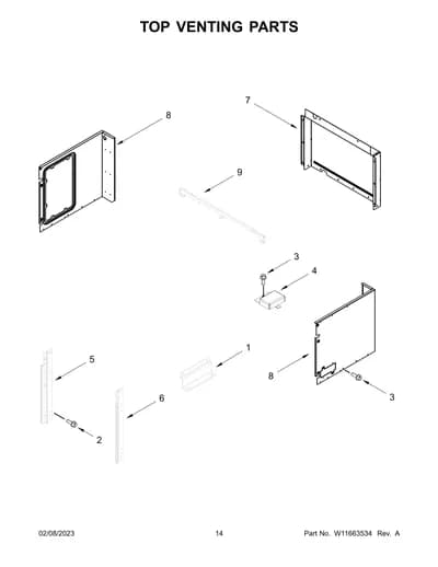 TOP VENTING PARTS
