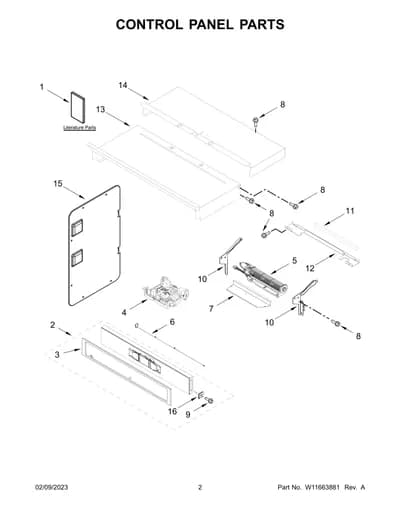 CONTROL PANEL PARTS
