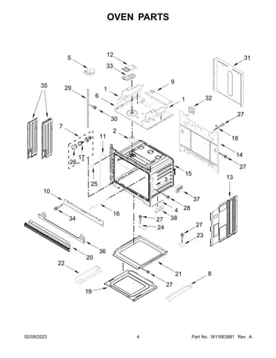 OVEN PARTS