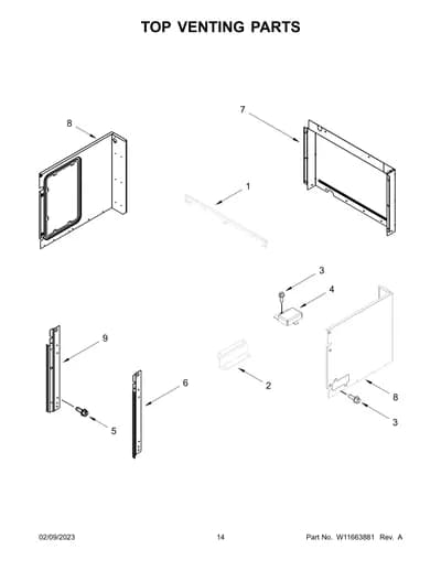TOP VENTING PARTS