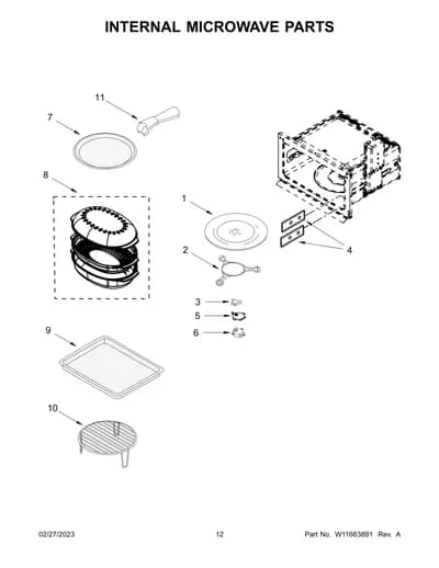 INTERNAL MICROWAVE PARTS