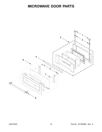 MICROWAVE DOOR PARTS