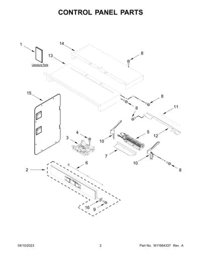 CONTROL PANEL PARTS