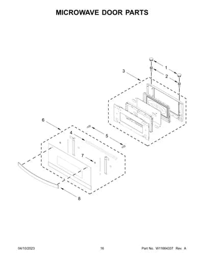 MICROWAVE DOOR PARTS