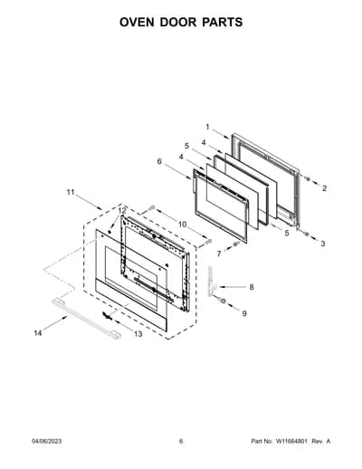 OVEN DOOR PARTS