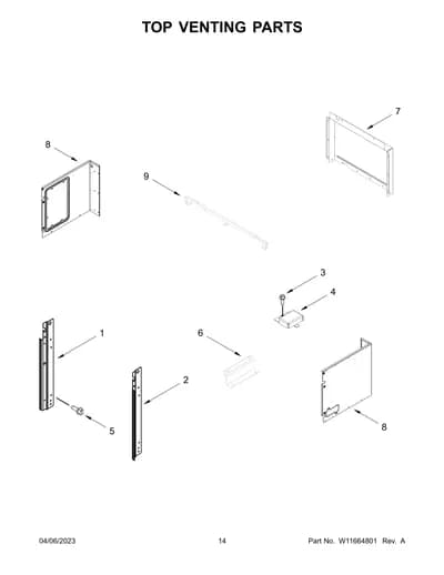 TOP VENTING PARTS