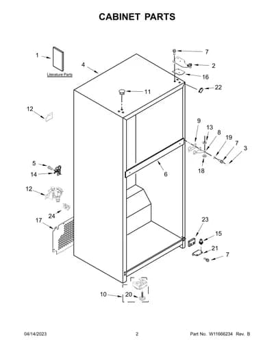 CABINET PARTS