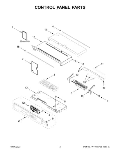 CONTROL PANEL PARTS