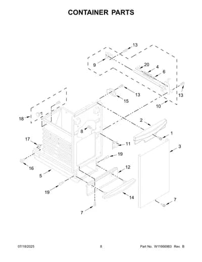 CONTAINER PARTS