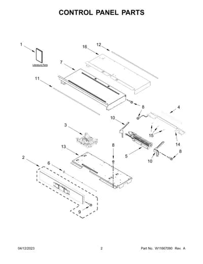 CONTROL PANEL PARTS