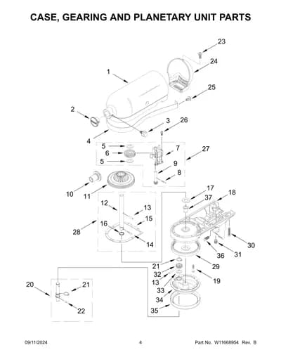 CASE, GEARING AND PLANETARY UNIT PARTS