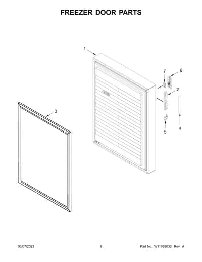 FREEZER DOOR PARTS