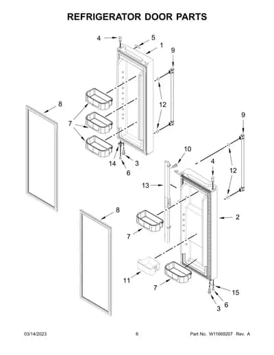 REFRIGERATOR DOOR PARTS