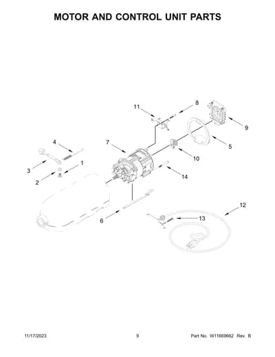 MOTOR AND CONTROL UNIT PARTS