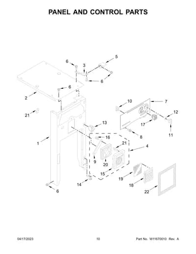 PANEL AND CONTROL PARTS