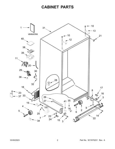 CABINET PARTS