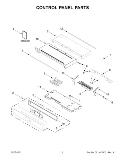 CONTROL PANEL PARTS