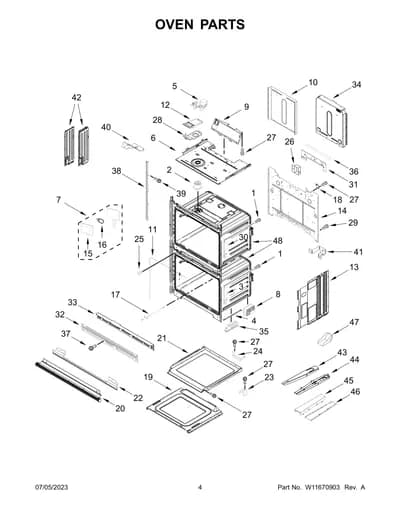 OVEN PARTS