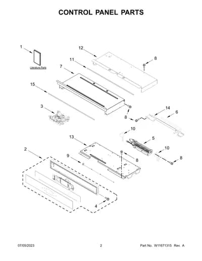 CONTROL PANEL PARTS