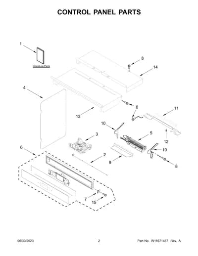 CONTROL PANEL PARTS