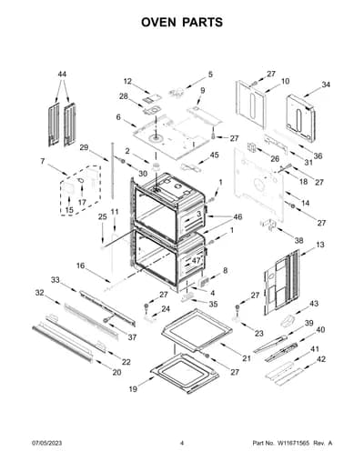 OVEN PARTS