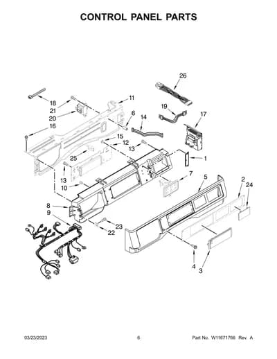 CONTROL PANEL PARTS