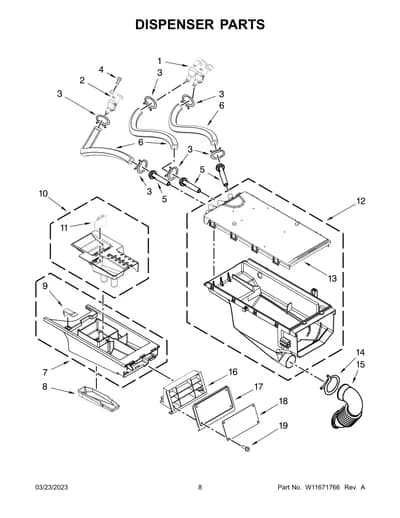 DISPENSER PARTS