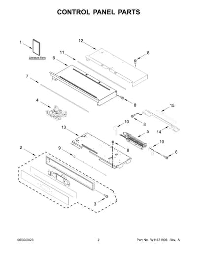 CONTROL PANEL PARTS