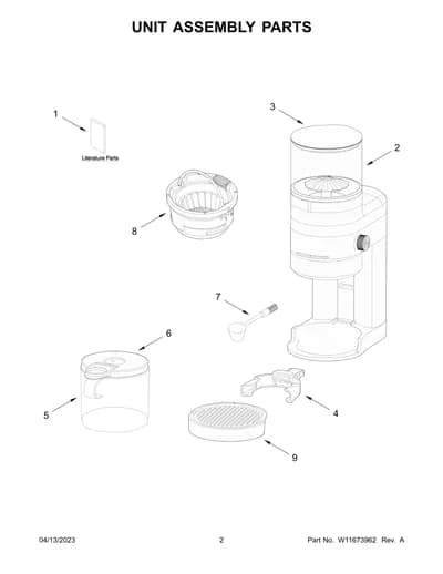 UNIT ASSEMBLY PARTS