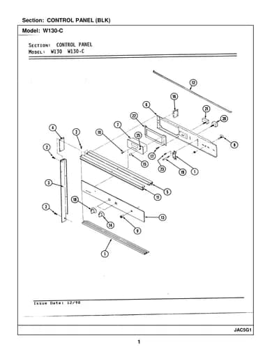 CONTROL PANEL (BLK)