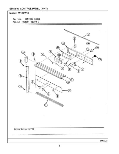 CONTROL PANEL (WHT)