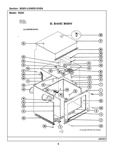 BODY-LOWER OVEN