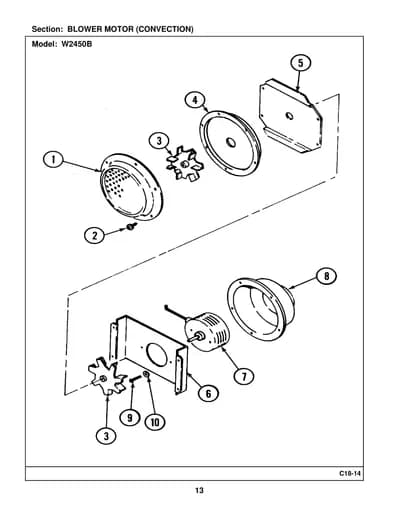 BLOWER MOTOR (CONVECTION)