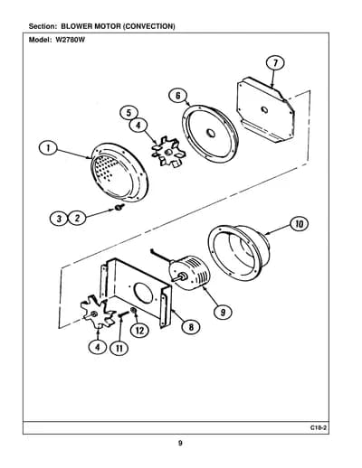 BLOWER MOTOR (CONVECTION)