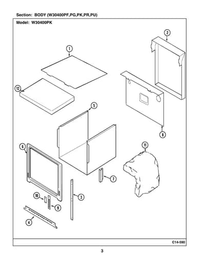 BODY (W30400PF,PG,PK,PR,PU)