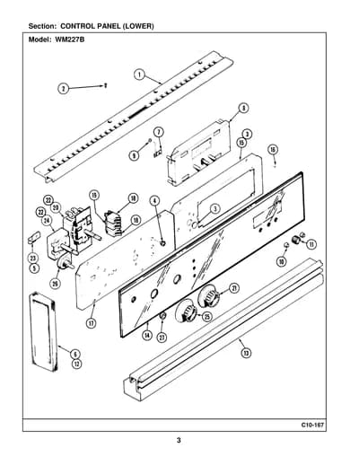 CONTROL PANEL (LOWER)
